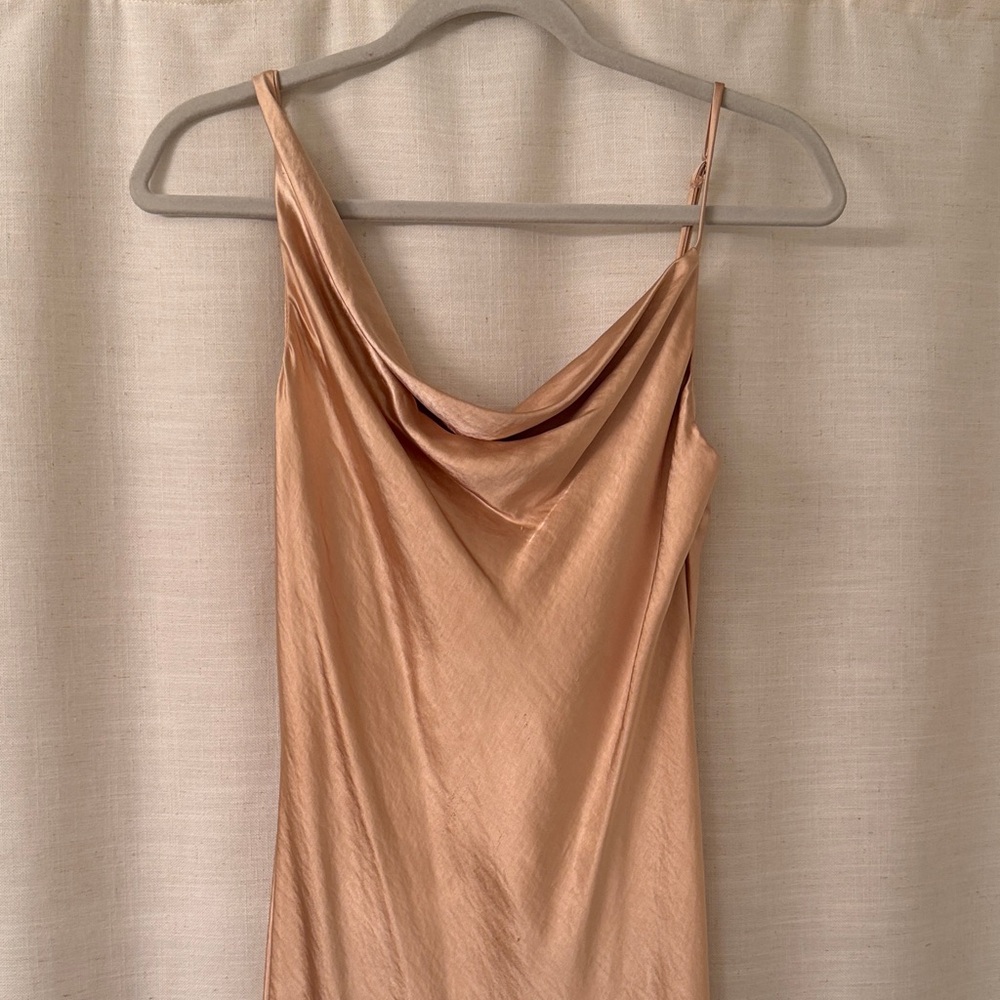 Princess Polly Satin Maxi Dress in Champagne